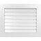 Ekena Millwork Vertical Surface Mount PVC Gable Vent: Functional, w/ 3-1/2"W x 1"P Standard Frame, 32"W x 26"H GVPVE32X2601SF - alternate 1
